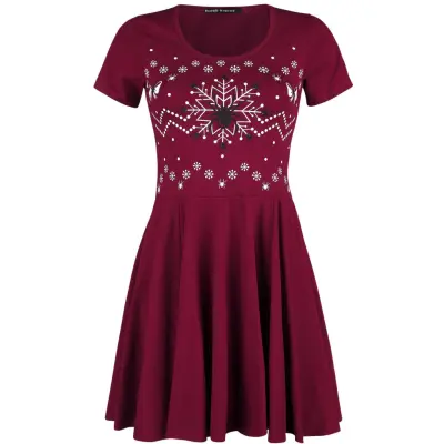 Outer Vision Kort klänning - Spider X-Mas - M L - för Dam - röd