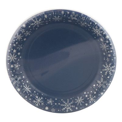 Papperassietter Blå Snöstjärnor - 8-pack