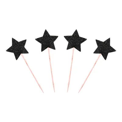 Partypicks Glittriga med Stjärnor - 20-pack