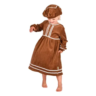 Pepparkaksgumma Barn Maskeraddräkt - Medium