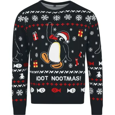 Pingu - Anime Christmas jumper - Noot Nootmas - S 3XL - för Herr - flerfärgad