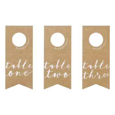 Placeringskort för Flaska - 10-pack