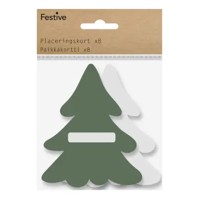 Placeringskort Gran - 8-pack