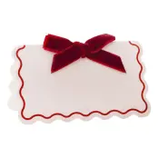 Placeringskort med Satin Rosett - 8-pack