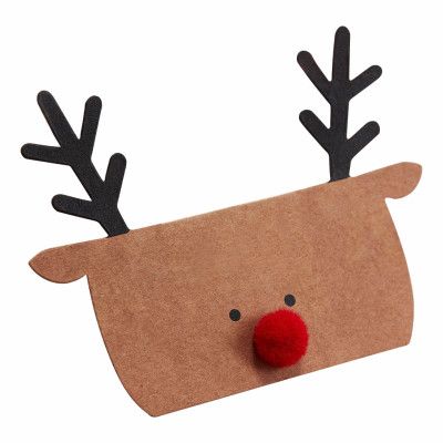 Placeringskort Renar i Kraftpapper - 10-pack