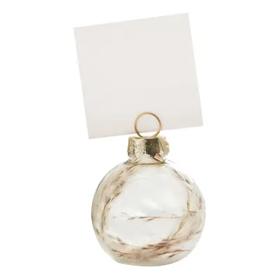 Placeringskorthållare Julkula Guld