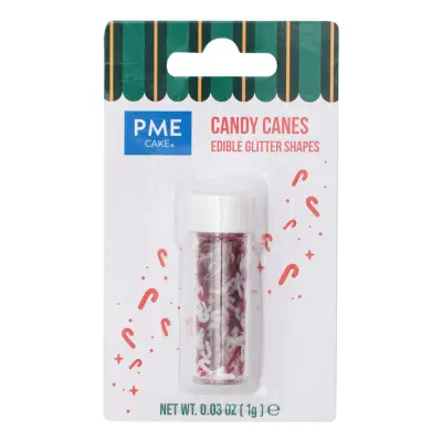 PME Ätbart Glitter Julpolkagrisar - 1 gram