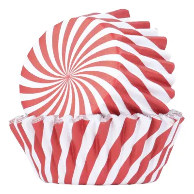 PME Muffinsformar med Folie Polkagris - 30-pack