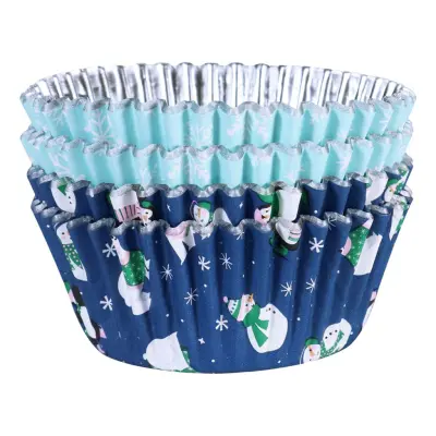 PME Muffinsformar med Folie Snögubbar - 60-pack