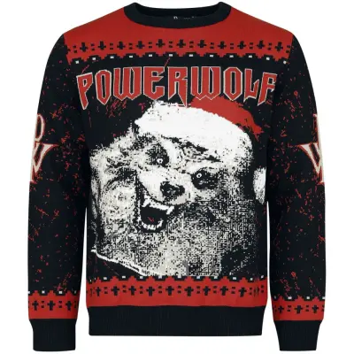 Powerwolf Christmas jumper - Holiday Sweater - L 5XL - för Herr - flerfärgad