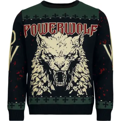 Powerwolf Christmas jumper - Holiday Sweater - S 5XL - för Herr - flerfärgad