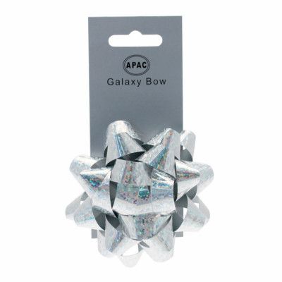 Presentrosett Silver Holografisk - 1-pack