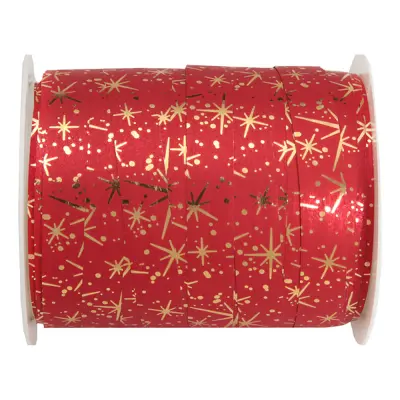 Presentsnöre Fireworks Röd/Guld - 1-pack