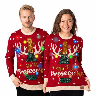 Prosecco LED Jultröja - Large