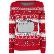 Pusheen - Anime Christmas jumper - Meowy Christmas - L XXL - för Dam - flerfärgad