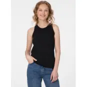 Ragwear Topp - JULYANA SLUB - XS XL - för Dam - svart