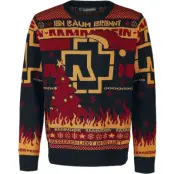Rammstein Christmas jumper - Holiday Sweater - S 5XL - för Herr - flerfärgad
