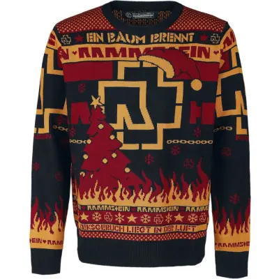 Rammstein Christmas jumper - Holiday Sweater - S 5XL - för Herr - flerfärgad