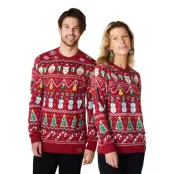 Randig Röd Jultröja - Medium