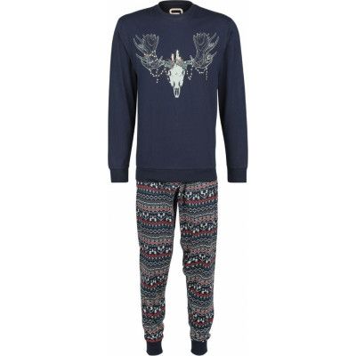 RED by EMP Pyjamas - Pyjamas med jultryck - XL XXL - för Herr - blå