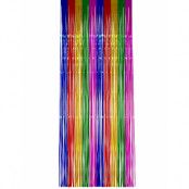Regnbågefärgad Shimmer Draperi 244x91 cm
