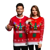 Reinbeer Röd LED Jultröja - Medium