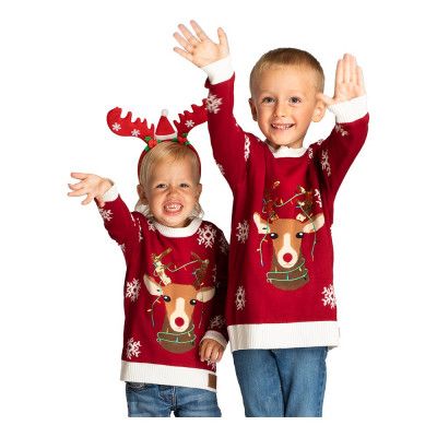 Söt Ren Jultröja för Barn - 8-10 år (134/140)