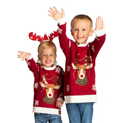Söt Ren Jultröja för Barn - 8-10 år (134/140)