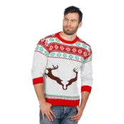 Renar Vit Jultröja - Medium