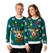 Rudolf LED Jultröja - Large