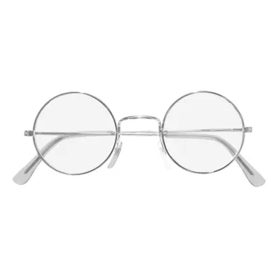 Runda Glasögon Silver - One size