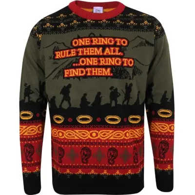Sagan om Ringen Christmas jumper - I'm Looking For Someone - L - för Herr - flerfärgad
