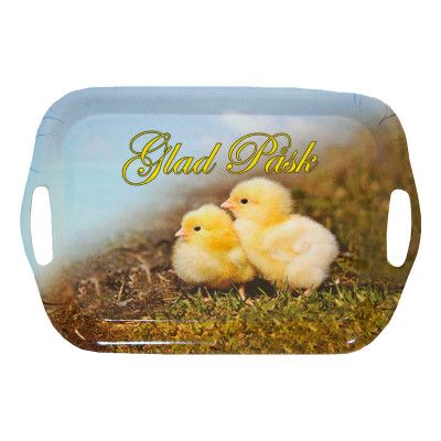 Serveringbricka Glad Påsk Kycklingar