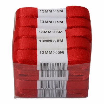 Sidenband Röd -  1,3cmx5m