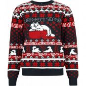 Simon's Cat - Anime Christmas jumper - Simon`s Cat - Karton - S XL - för Dam - flerfärgad