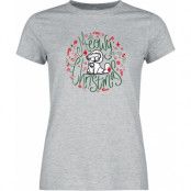 Simon's Cat T-shirt - Meowy Christmas - S 3XL - för Dam - gråmelerad