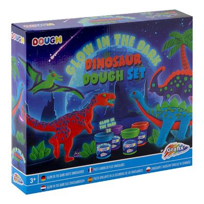 Självlysande Trolldeg Dinosaurier