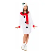 Snögubbe Klänning Maskeraddräkt - Small/Medium