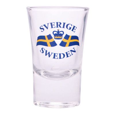 Snapsglas Svenska Flaggan - 1-pack