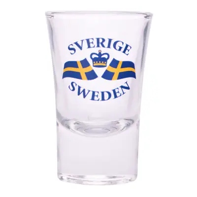 Snapsglas Svenska Flaggan - 1-pack