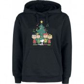 Snobben - Anime Luvtröja - Peanuts - Christmas Tree - S XL - för Dam - svart