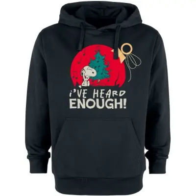 Snobben - Anime Luvtröja - Snoopy - I´ve Heard Enough! - S 3XL - för Herr - svart