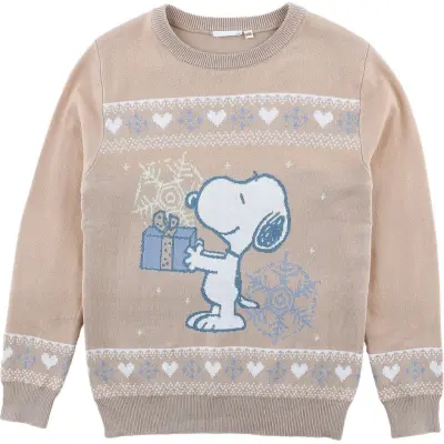 Snobben - Anime Sweatshirt - Barn - X-Mas Snoopy - 116 140 - för barn - flerfärgad