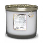 Snow Angel - Stort ovalt doftljus i glas med 2 vekar
