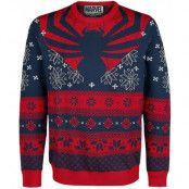 Spider-Man Christmas jumper - Spinne - L - för Herr - blå/röd