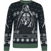 Star Wars Christmas jumper - Darth Vader - Merry Sithmas - M XL - för Herr - flerfärgad