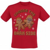 Star Wars T-shirt - Christmas Cookies - S XXL - för Herr - röd