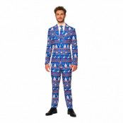 Suitmeister Christmas Blue Nordic Kostym - Small