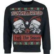 The Exploited Christmas Jumper - Holiday Sweater - Fuck The Season - S XXL - för Herr - svart
