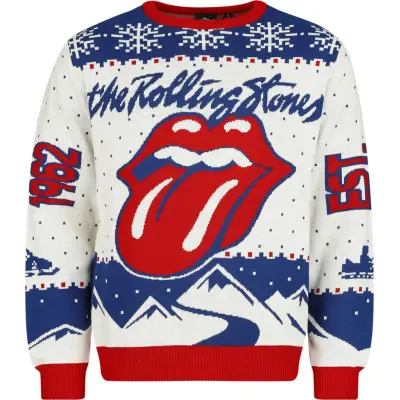 The Rolling Stones Christmas jumper - Holiday Sweater 2024 - XL 4XL - för Herr - flerfärgad